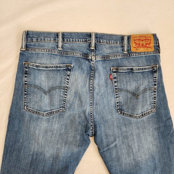 LEVI'S 513 VINTAGE Unisex Western Slim Straight Stretch Jeans W38 L30 Exc. Cond. - Picture 6 of 16